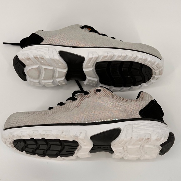 NWT Nautilus Spark Oxford Safety Shoe Womens 8.5 White Iridescent Workwear N1075 - Picture 9 of 11
